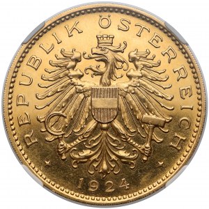 Österreich, 100 Kronen 1924 - NGC MS62 PL