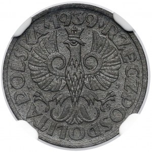 Generalna Gubernia, 1 grosz 1939 - NGC MS63