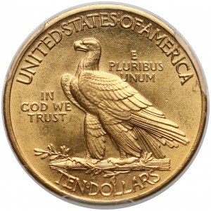 USA, 10 dolarów 1932, Filadelfia - Indian Head - PCGS MS63