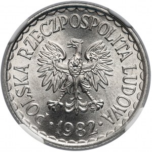 1 złoty 1982 - NGC MS64