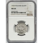 1 złoty 1929 - NGC MS64