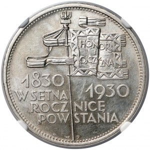 Sztandar 5 złotych 1930 - NGC MS62