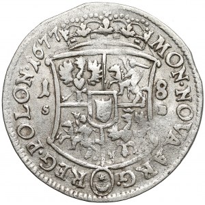 Jan III Sobieski, Ort Bydgoszcz 1677 - SB na Rw.