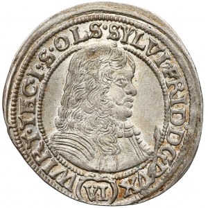 Sylwiusz Fryderyk, 6 krajcarów Oleśnica 1674 SP 