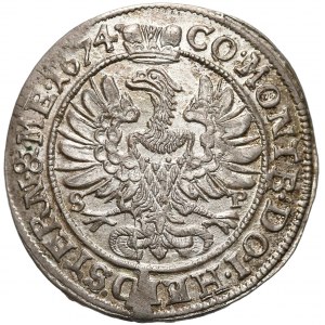 Sylwiusz Fryderyk, 6 krajcarów Oleśnica 1674 SP - piękny