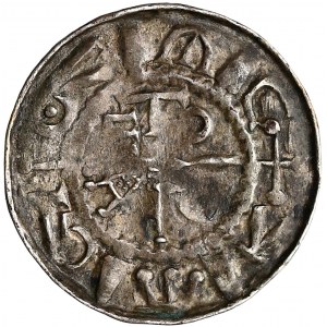 Saksonia, anonimowy biskupi sascy, Denar krzyżowy XI w.