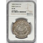 China, KIRIN 7 Mace 2 Candareens (Dollar) ohne Datum (1898)