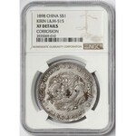 China, KIRIN 7 Mace 2 Candareens (Dollar) ND (1898)