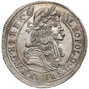 Ungarn, Leopold I. (HRR), 15 Kreuzer 1681-KB, Kremnitz