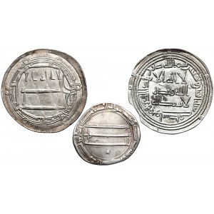 Abbasid / Umayyad Caliphate, Dirham - set (3pcs)