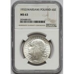 Głowa Kobiety 10 złotych 1932 Warszawa - NGC MS63