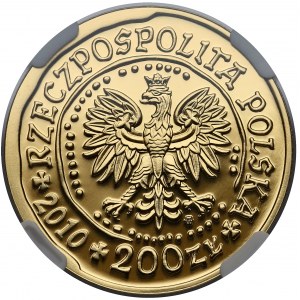 Orzeł Bielik 200 złotych 2010 - NGC MS70