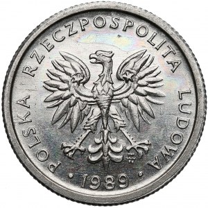 Próba ALUMINIUM 1 złoty 1989 - nakład 18 sztuk