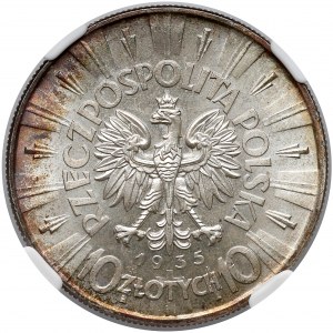 Piłsudski 10 złotych 1935 - NGC MS64