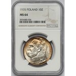 Piłsudski 10 złotych 1935 - NGC MS64