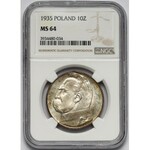 Piłsudski 10 złotych 1935 - NGC MS64