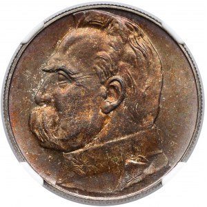 Piłsudski 10 złotych 1935 - NGC MS63