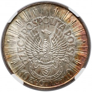 Piłsudski 10 złotych 1934 - Strzelecki - NGC UNC