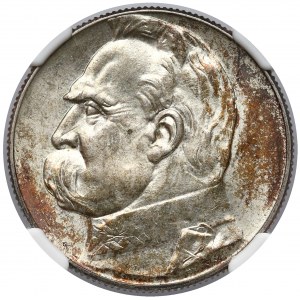 Piłsudski 5 złotych 1934 - NGC MS64