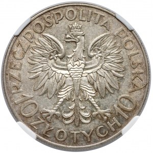 Sobieski 10 złotych 1933 - NGC AU58
