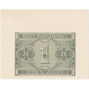 1 złoty 1938 Chrobry - sam rewers, szeroki margines