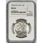 Piłsudski 10 złotych 1935 - NGC MS64