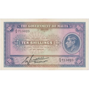 Malta, 10 Shillings (1940)