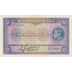 Malta, 10 Shillings (1940)