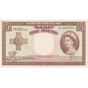 Malta, 1 Pound 1949 (1954)