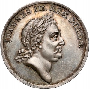 Poniatowski, Medal Odsłonięcie pomnika Jana III Sobieskiego (Holzhaeusser)
