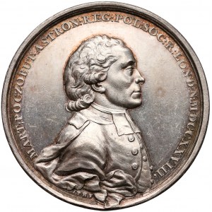 Poniatowski, Medal Marcin Poczobutt 1775 (Holzhaeusser) - bardzo rzadki