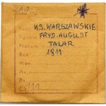 Księstwo Warszawskie, Talar 1811 IB - PIĘKNY