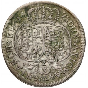 August II Mocny, Gulden (2/3 talara) 1698, Drezno - ILH