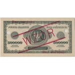 WZÓR 500.000 mkp 1923 - S - perforacja - PMG 50