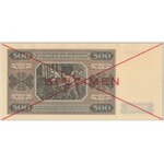 SPECIMEN 500 złotych 1948 - A - PMG 66 EPQ