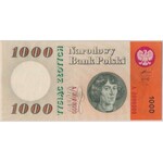 SPECIMEN 1.000 złotych 1962 - A 0000000 - PMG 66 EPQ