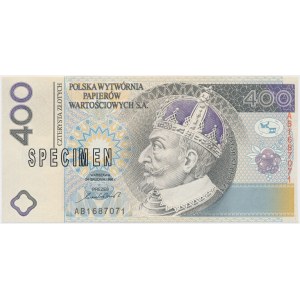 PWPW 400 złotych 1996 - SPECIMEN