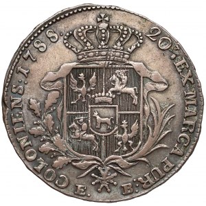 Poniatowski, Półtalar 1788 EB - wariant a2