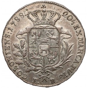 Poniatowski, Półtalar 1788 EB - wariant a