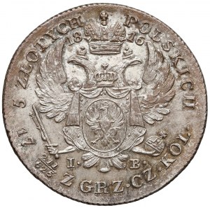Aleksander I, 5 złotych polskich 1816 IB - piękne