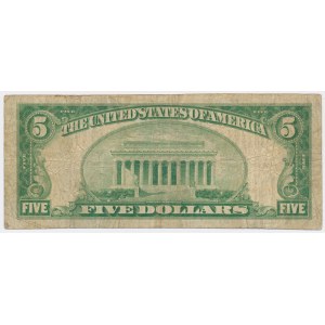 USA, National Bank LACONIA, 5 Dollars 1929