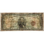 USA, National Bank LACONIA, 5 Dollars 1929