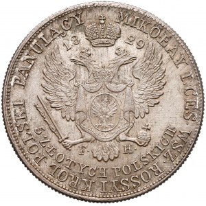 Nicholas I, 5 polish zloty 1829 FH
