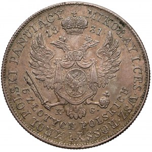 Nicholas I, 5 polish zloty 1831 KG