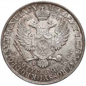 Mikołaj I, 5 złotych polskich 1834 IP - bardzo ładne