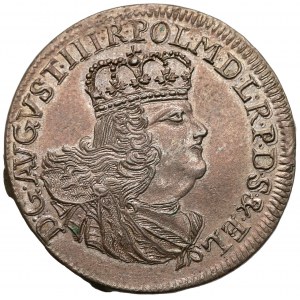 August III Sas, Szóstak Elbląg 1762 ICS - piękny i rzadki