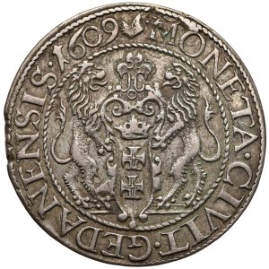 Zygmunt III Waza, Ort Gdańsk 1609 - szersza głowa - rzadki