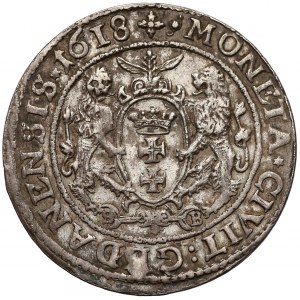 Zygmunt III Waza, Ort Gdańsk 1618 - inicjały S-B