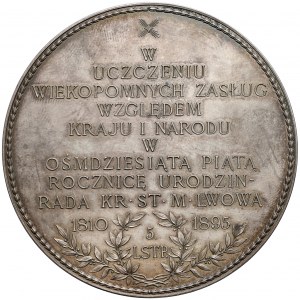 Medal SREBRO Franciszek Smolka / W uczczeniu... 1895