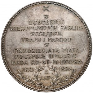 Medal SREBRO Franciszek Smolka / W uczczeniu... 1895